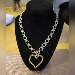 18K RealGold Plated Heart Pendant Necklace